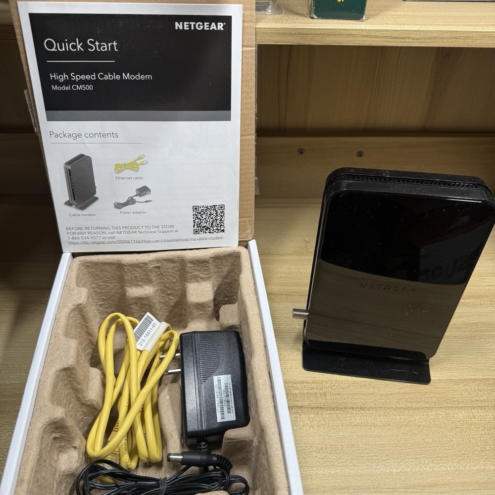 Netgear Model CM500 High Speed Cable Modem Speed Up to 680 Mbps Docsis 3.0 - Picture 3 of 6
